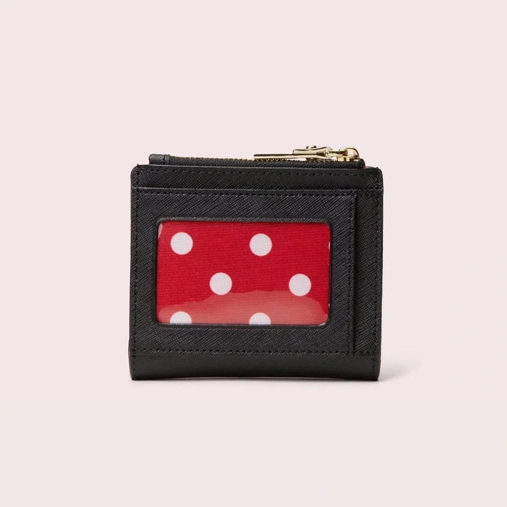 Kate Spade x Disney Minnie Mouse Adalyn Wallet Polka Dot Bow